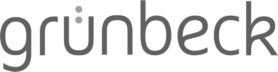 Schwarz-weiß-Logo von von Firma Grünbeck.