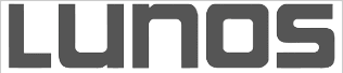 Schwarz-weiß-Logo von Lunos